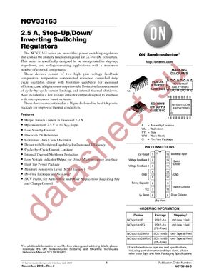 NCV33163DWR2G datasheet  